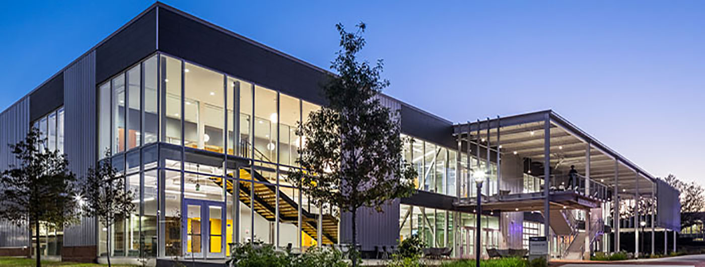 image of exterior of student center exhibition hall