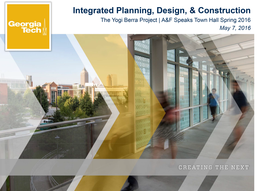 Integrated Planning, Design and Construction