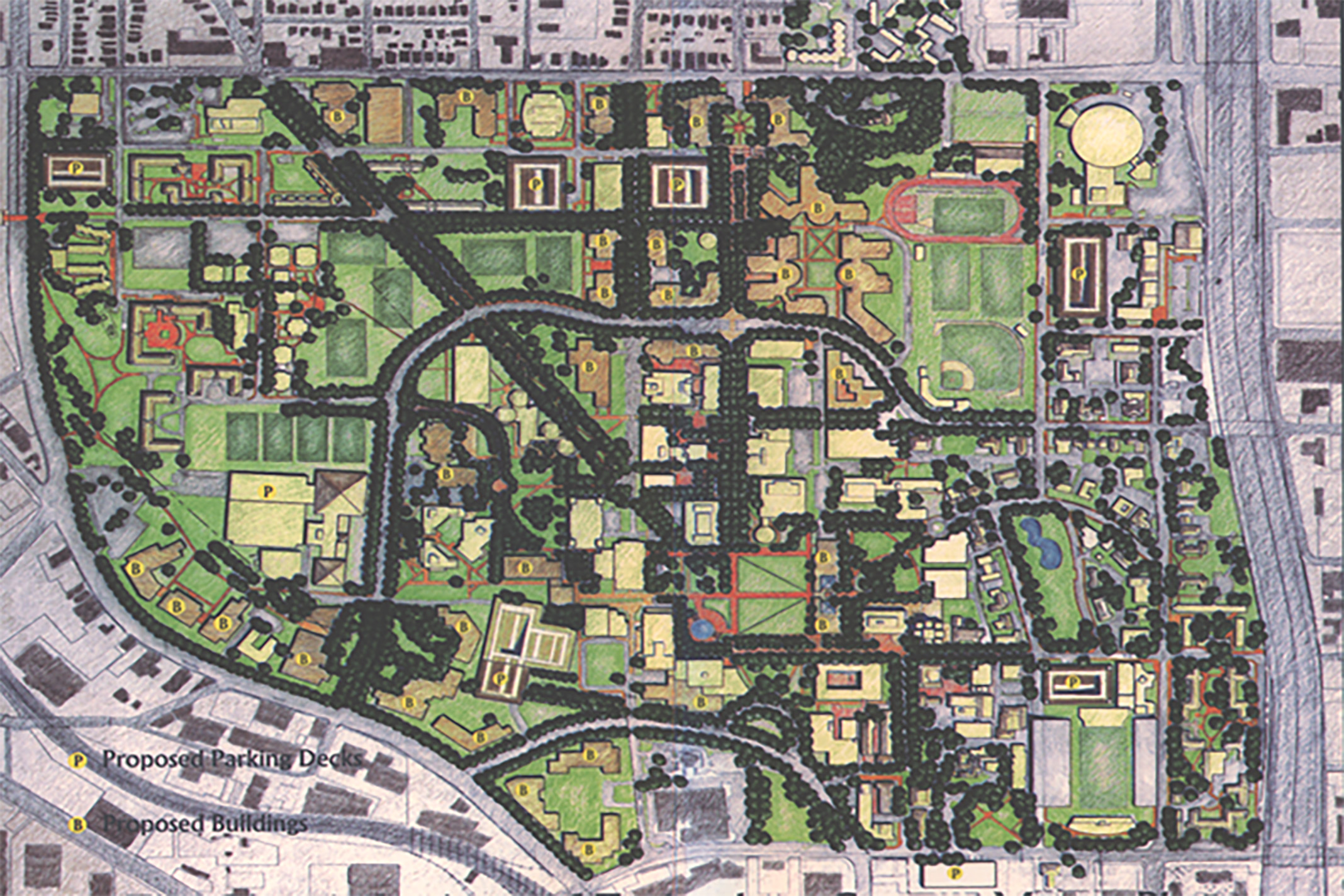 1997 Campus Plan Map