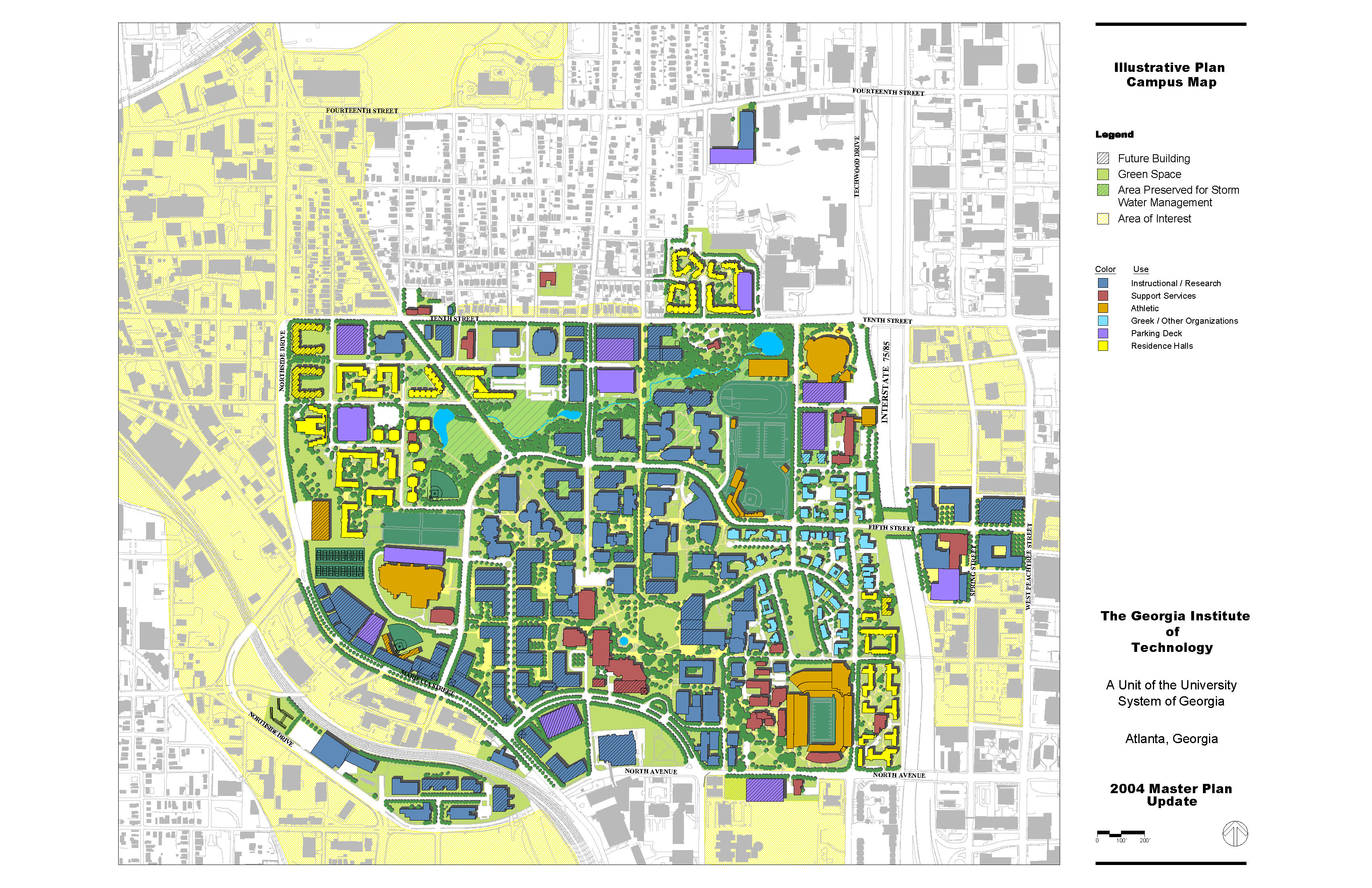 2004 Campus Plan Map