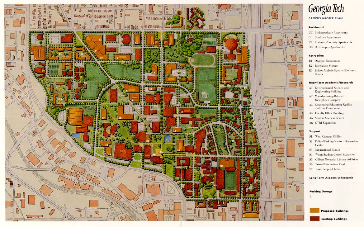 1991 Campus Plan Map