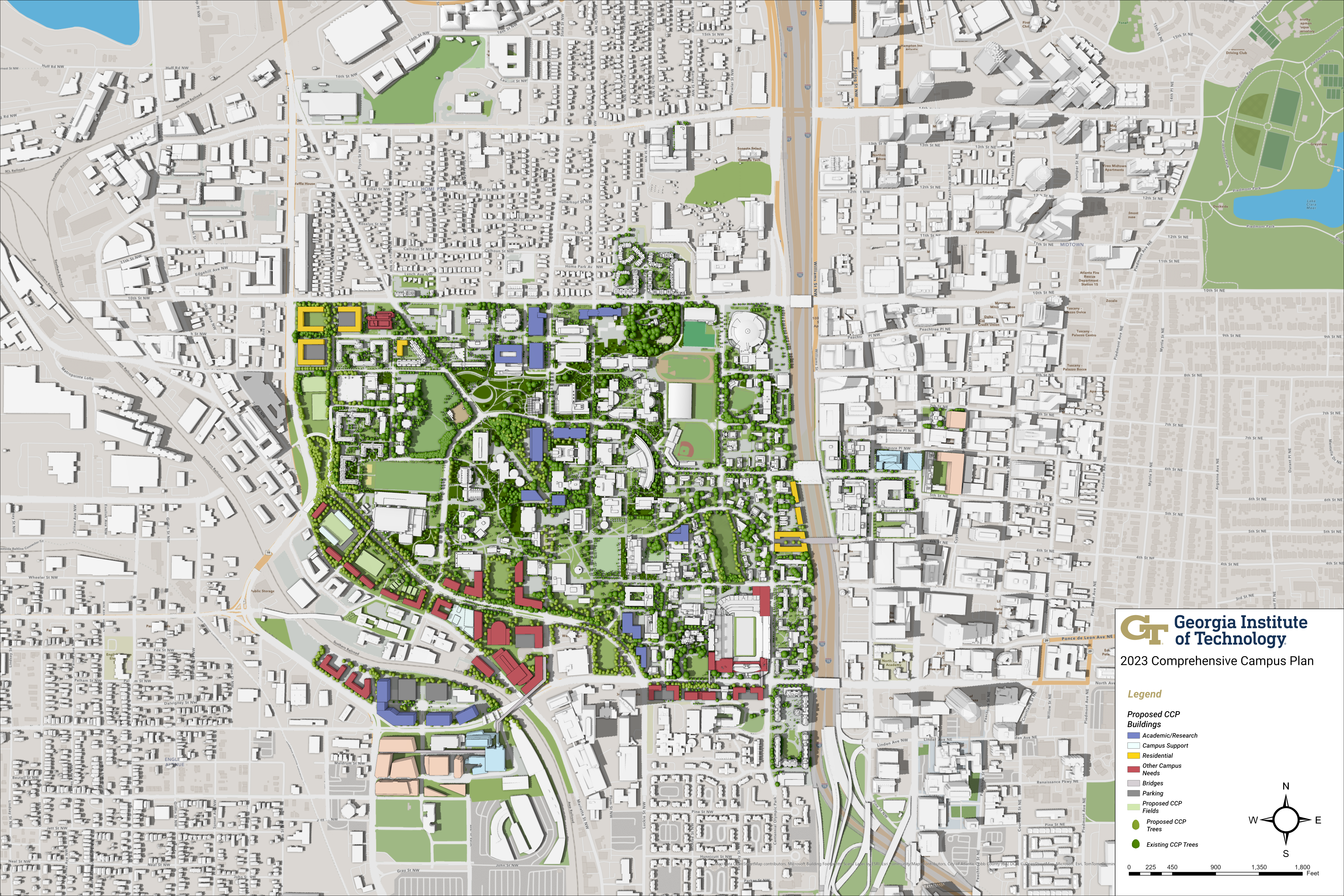 2023 Campus Plan Map