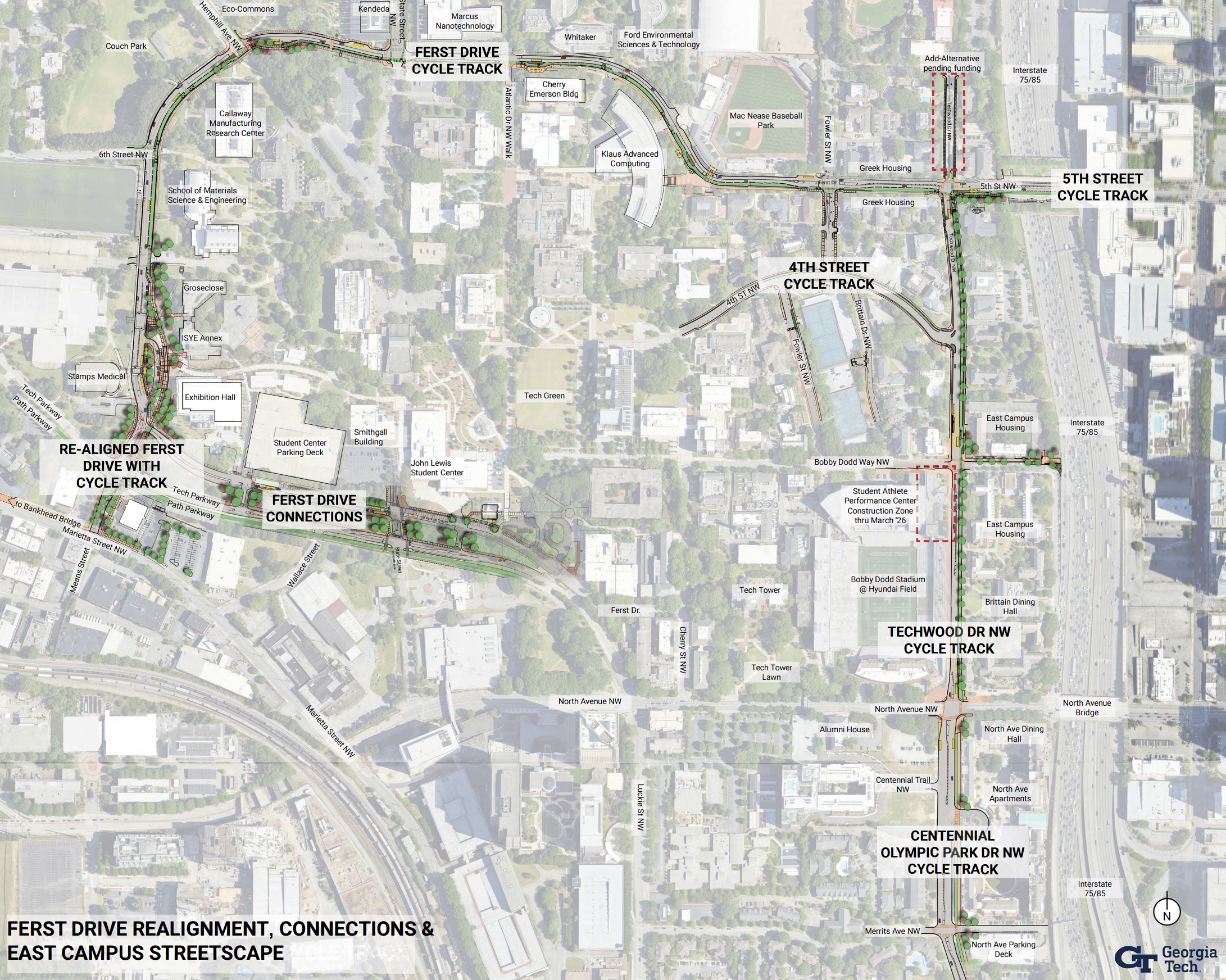 Ferst Drive Cycle Track map. Click to enlarge image.