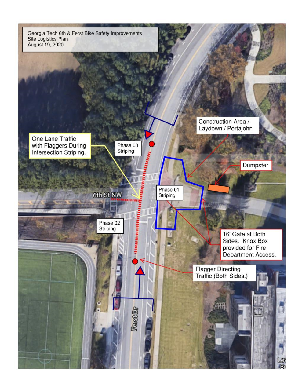 Road improvements for Ferst and 6th St.