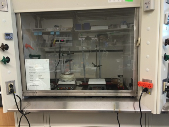 When fume hood is not in use, the sash must be closed to help protect lab users from unforeseen accidents such as explosions and save on the amount of energy consumed by the fume hood. 