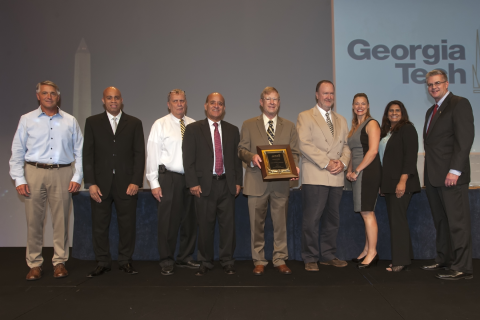 Georgia Tech accepting the APPA Award for Excellence 