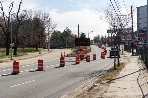 Tech Parkway construction - January 2017