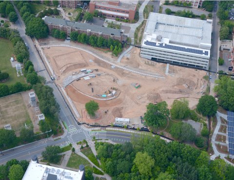 Aerial view of the EcoCommons June 2020