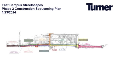 East Campus Streetscape Phase 2 Map